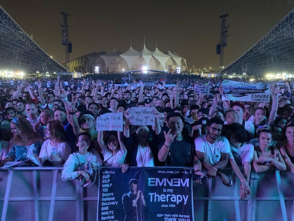 Saiba como foi o show do Eminem no du Arena em Abu Dhabi Eminem Brasil